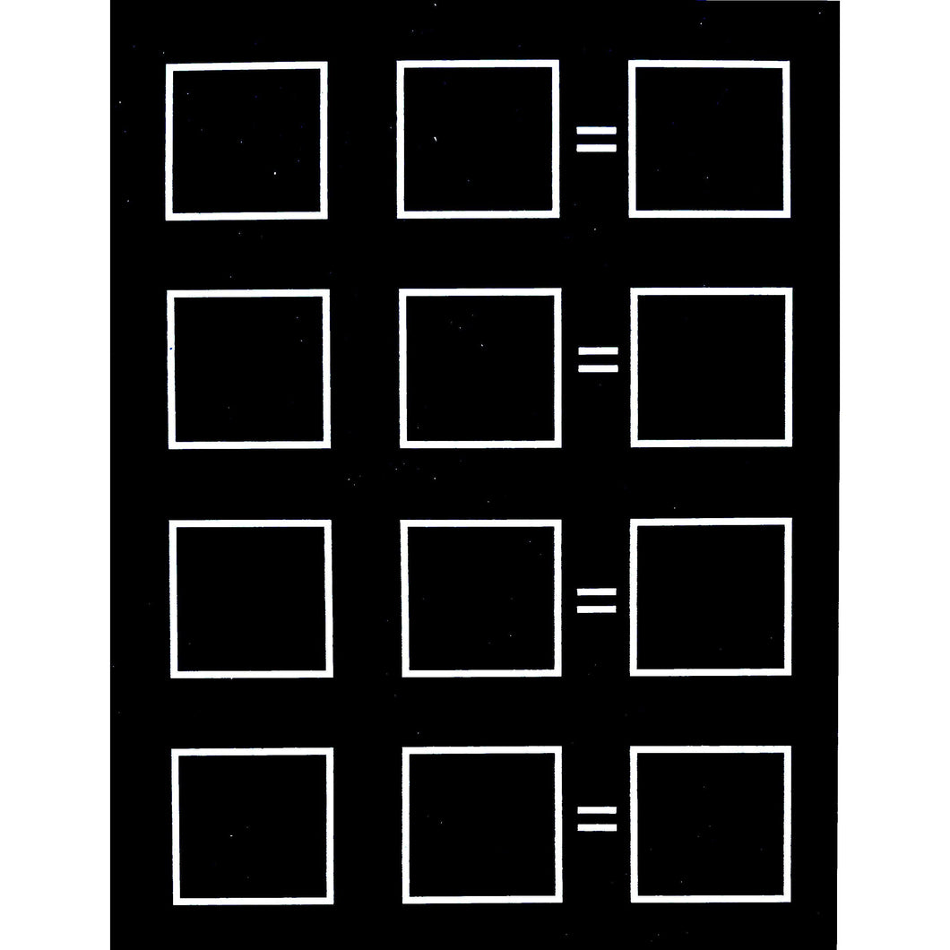 Learn Basic Math Chalkboard -9x12