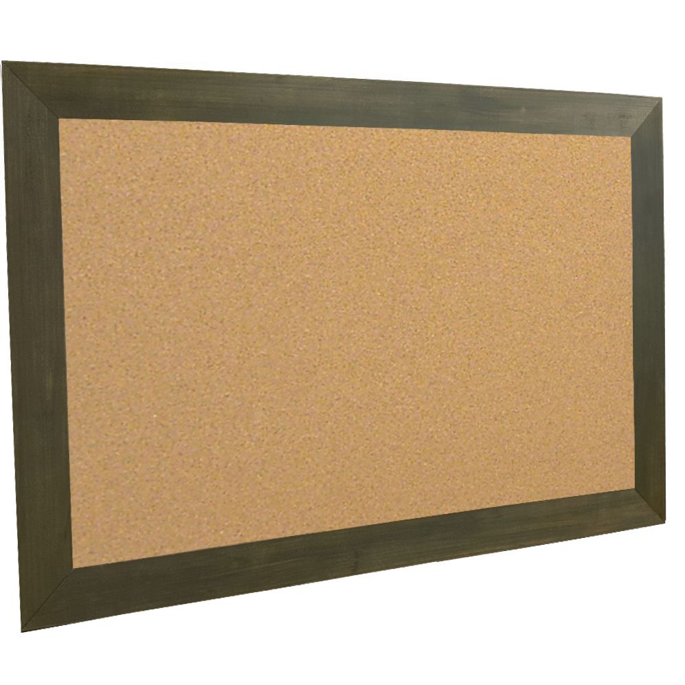 24 x deals 36 inch cork board, dark gray