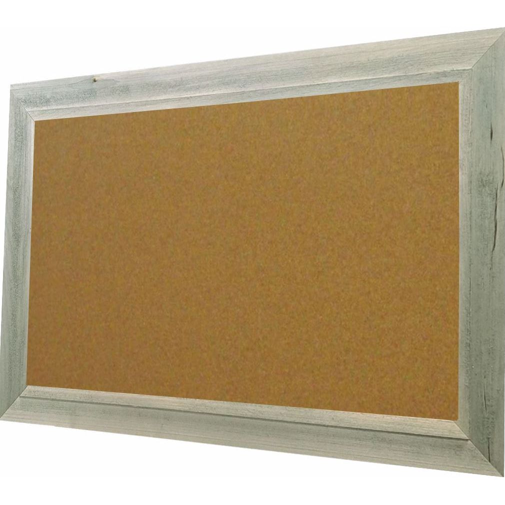 American Barnwood Cork Board  -  Grey Driftwood Frame  - 36x36 - GL4