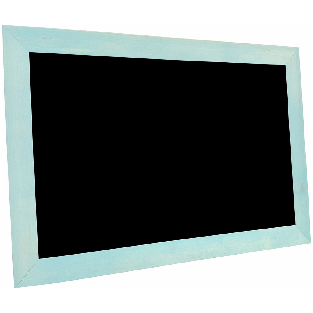 Light Aqua Frame - Classic Schoolhouse Black Chalkboard - Nonmagnetic - 36X36 - GL4