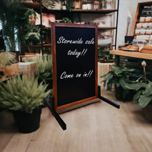 Load image into Gallery viewer, Chalkboard Sign Easel 2-sided T-stand
